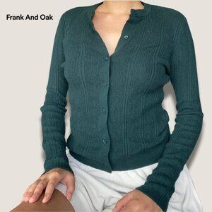 Merino Wool Fitted Cardigan